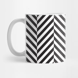 Black and white  illusive chevron pattern Mug